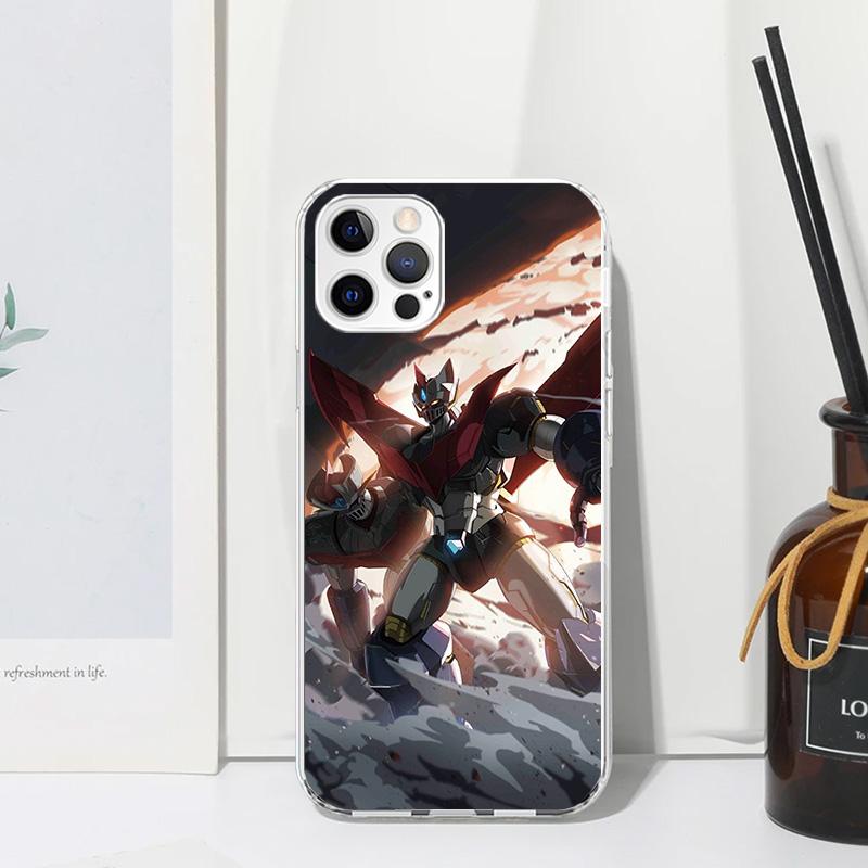 M-Mazinger Z Anime Phone Case For Iphone 17 Air 16 15 Plus 16E 14 Pro Max 13 Mini 12 11 7 8 SE Fundas Soft Back Cover 17 Air 16