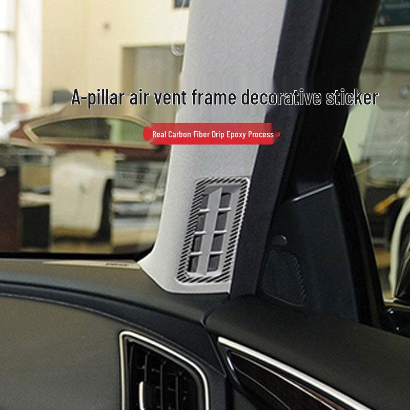 Infiniti Q50/Q60 Carbon Fiber A-Pillar Air Vent Trim Stickers
