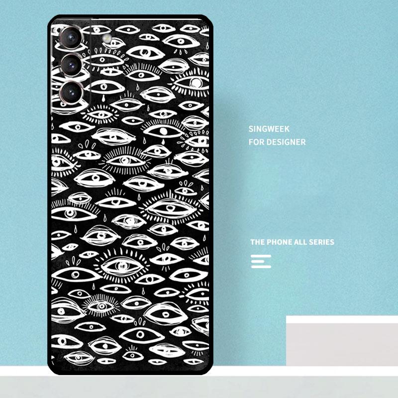 Eyes Pattern Case For Samsung Galaxy S25 Ultra S21 S22 S23 S24 Ultra S9 S10 S20 Plus S25 FE Phone Cover