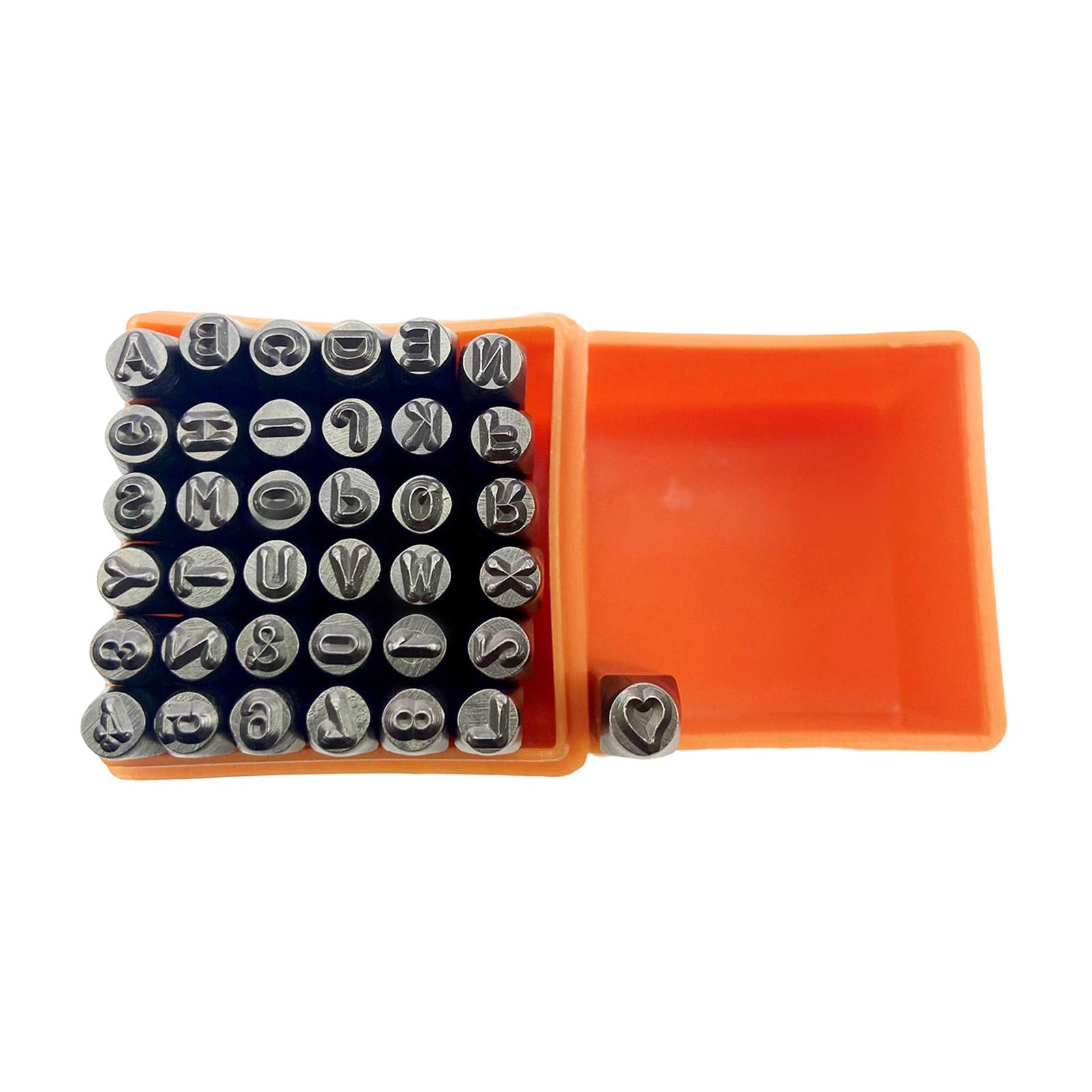 

Набор из 37 пуансонов с буквами, набор для штамповки цифр, штамповочный инструмент для работы по коже, гравировки ювелирных изделий и штамповки металла