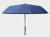 Navy Folding Umbrella with 16 Suitable for Both Sunny and Rainy Automatic Opening and and Lightweight, Large, Ribs, Days, One-touch Closing, Sturdy,