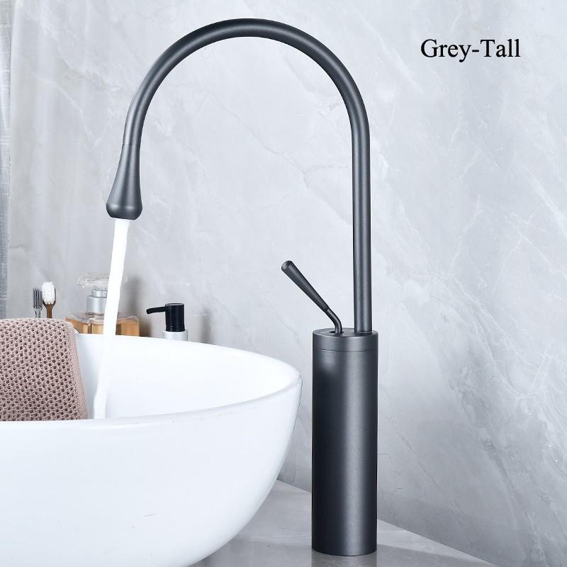 New Basin Faucet Single Lever 360 Rotation Spout Modern Brass Mixer Tap for Kitchen Bathroom Basin Water Sink Mixer Taps