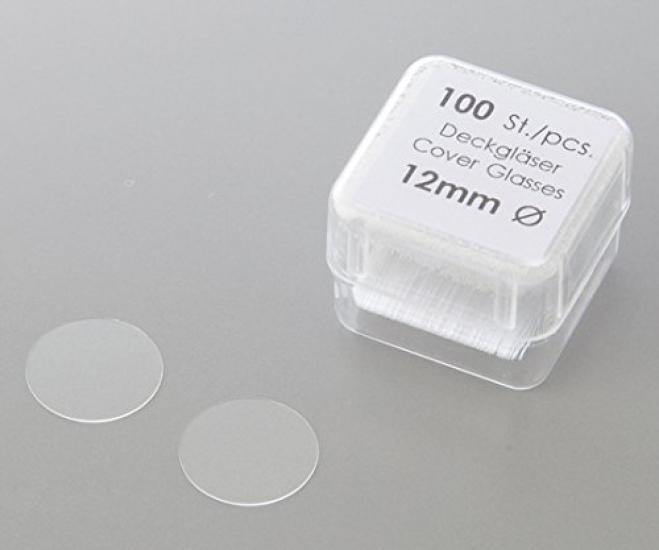 AS ONE Round Cover Glasses 0111650 100 Sheets X 10 Boxes No. 25mm (10 Sheets) / 1-878-05