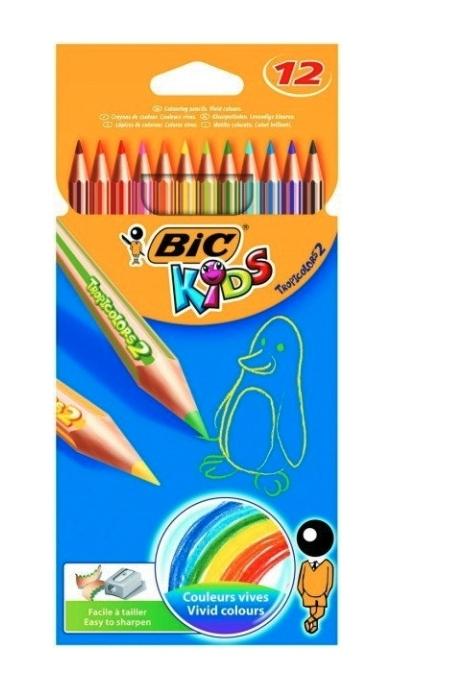 BIC BUNTSTIFTE 12 FARBEN. TROPICOLORS 2503