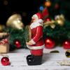 Merry Christmas Decoration Santa Claus Resin Statue for Holiday Home Display Festive Holding Sign Ornament for Shelf & Mantel