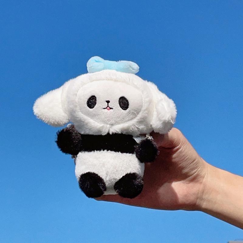 Cute Plush Keychain Adorable Panda Stuffed Toy For Students And Bags High Quality