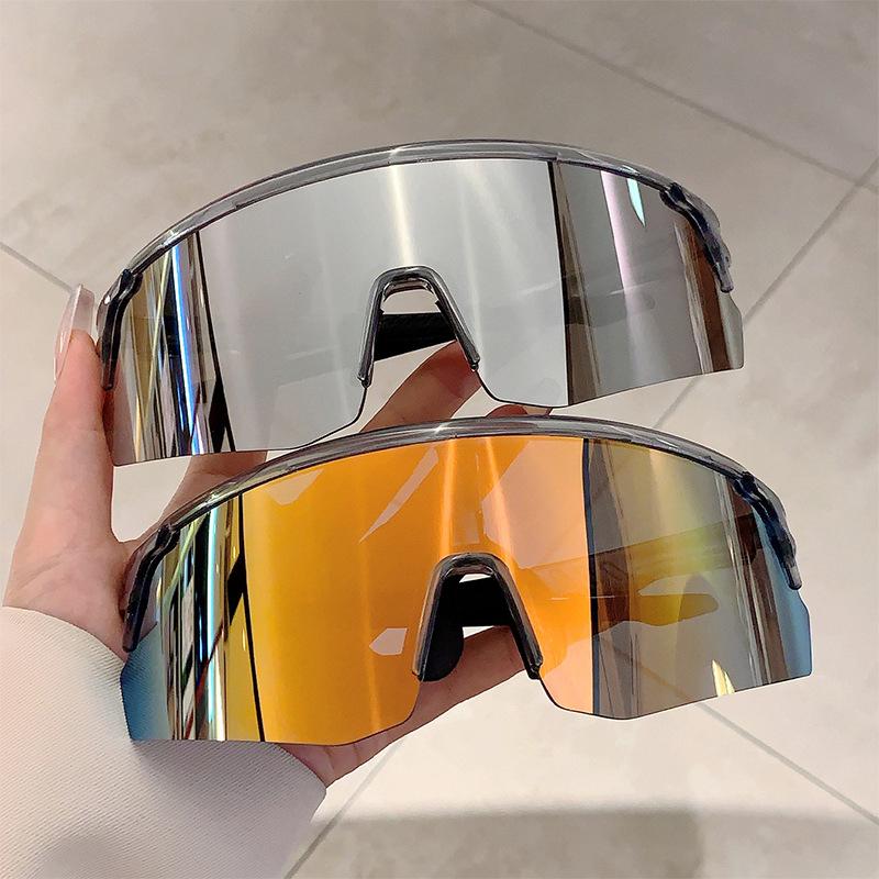 Oversized Luxury Brand Design Cycle Sunglasses Women For Men Vintage Outdoor Sun Glasses Popular Punk Ski Windproof Sport Goggle