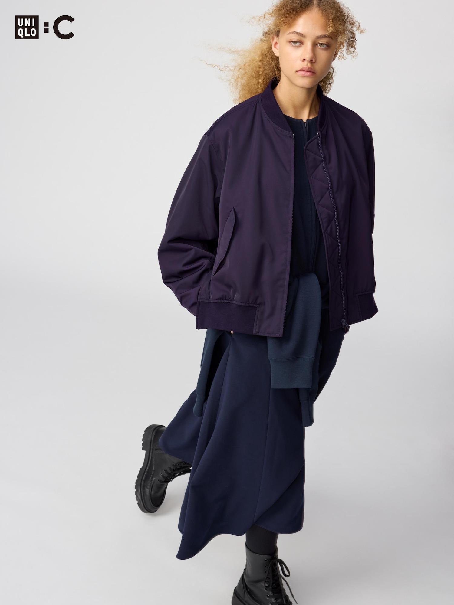 

Куртка-бомбер Uniqlo 79 DARK PURPLE/WOMEN XL