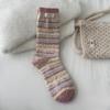 Colorful-patterned Stitch Wool Socks with Added Thickness for Warmth and Insulation. Winter Anti-chill Thick Socks.