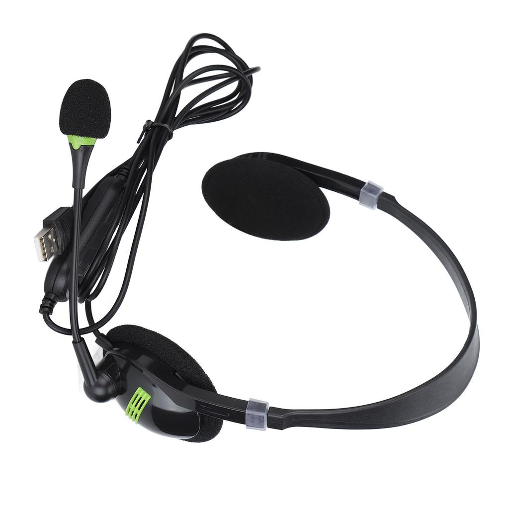 SY440MV Wired Headset 3.5mmUSB Customer Service Over Ear Headphones with Noise Cancelling