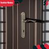 Door Handle Long Key Plate Classic Patina 72 MM