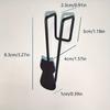 1pc Cat-Shaped Door Hook - Metal Black Adorable Kitty Design, Easy Install No Tools Needed for Bathroom, Closet, Kitchen - Holds Coats, Hats, Towels