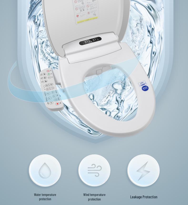 Waterproof Multi-Functional Smart Toilet Seat for Europe, America, Japan, Korea, Hotels & Homes