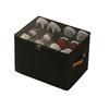 Oxford Cloth Space Saving Shoe Storage Organizer, with Adjustable Partition, Foldable, Suitable for Shoes, Clothes, and Accessories, with Zipper