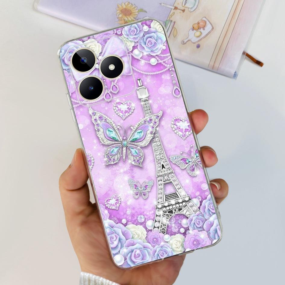 For Cover Realme C53 Phone Case 6.74" 2023 New Fashion Astronaut Soft Silicone Clear Back Cover For Realme C53 RMX3760 C 53 Capa