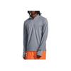 Under Armour Solid Color Stand Collar Half Zip Long Sleeve Raglan American Vintage T-Shirt Men Tops 1379288-035