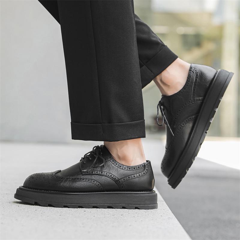 Men's Versatile Leather Shoes: 2025 Summer Casual & Formal Fashion