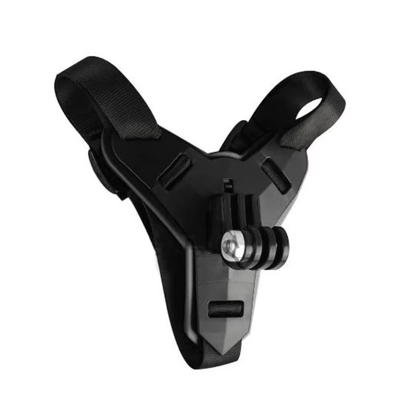 Motorcycle Helmet Chin Strap Mount Phone Clip Holder For GoPro Insta360 Osmo SJCAM AKASO For iPhone Huawei Samsung Smartphones