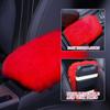 Frienda Furry Armrest Cover Auto Center Console Cover Car Soft Console Pad, Real Sheepskin Wool Soft Fluffy Auto Center Armrest Pad For Most Car