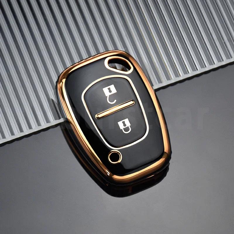 2 Buttons Fashion TPU Car Key Case Cover Shell Protector For Vauxhall Opel Vivaro For Renault Movano Trafic Kangoo Accessories