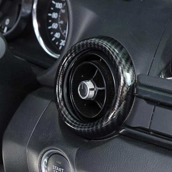 ABS Carbon Fiber Interior Dash Air vent Frame Trim Fits Mazda MX-5 Miata 2016-23