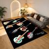 Guitar Art Living Room Nonslip Area Rug Soft Carpet For Bedroom Game Playroom Sofa Office Home Decor Doormat Christmas Gift C9301077
