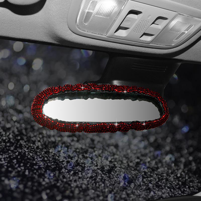 Red Diamond Auto Lendenstütze & Nackenkissen Set - Robuste eingelegte Edelsteine