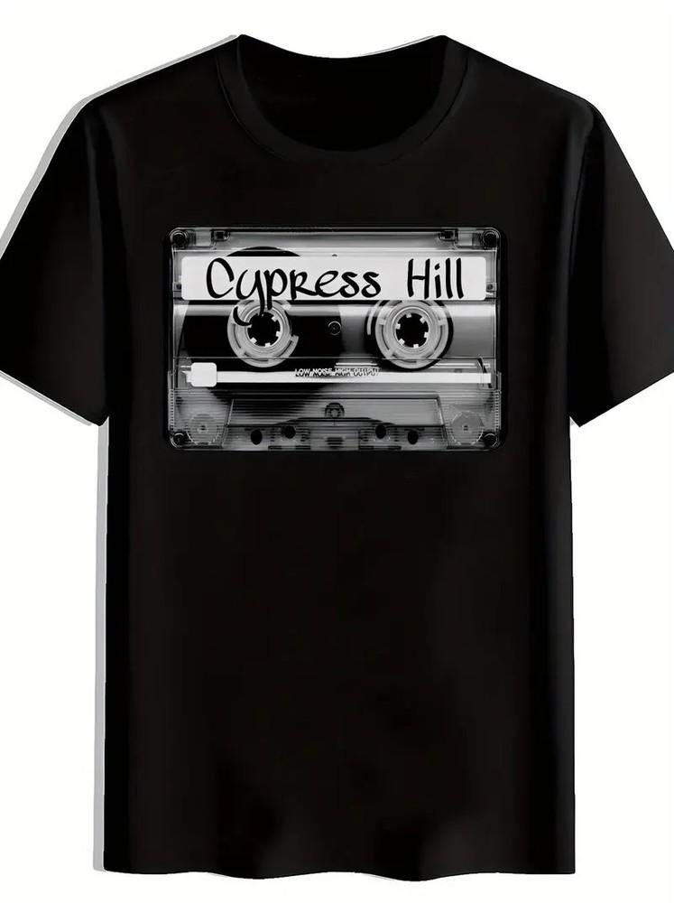 Black Cypress Hill Vintage Rock Band Graphic T-Shirt | Men039;s Casual Summer Top Unisex T-Shirt S