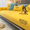 Luxury Sofa Cover Solid Chenille Embroidery Couch Armrest Back Towel Edge Anti-slip Slipcover Seat Cushion Corner Sofa Towel