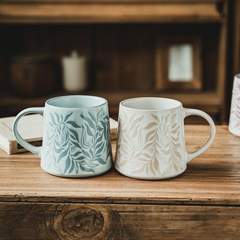 Weihnachts-Kaffeetassen Handbemalte Orchideen-Tasse Originelle Frühstückstassen Lustige Tasse Trinkgeschirr Ungewöhnliche Tassen Personalisiertes Geschenk Tee
