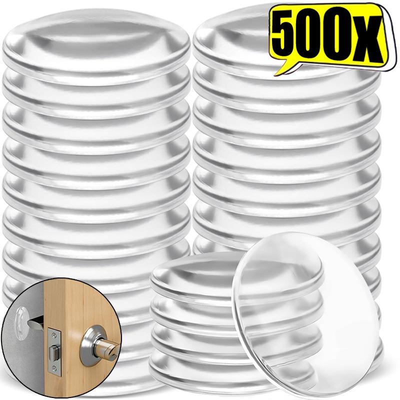 6/500x Self-Adhesive Clear Door Stop Rubber Damper Buffer Cabinet Bumpers Silicone Home Furniture Dots Cushion Protective Pads