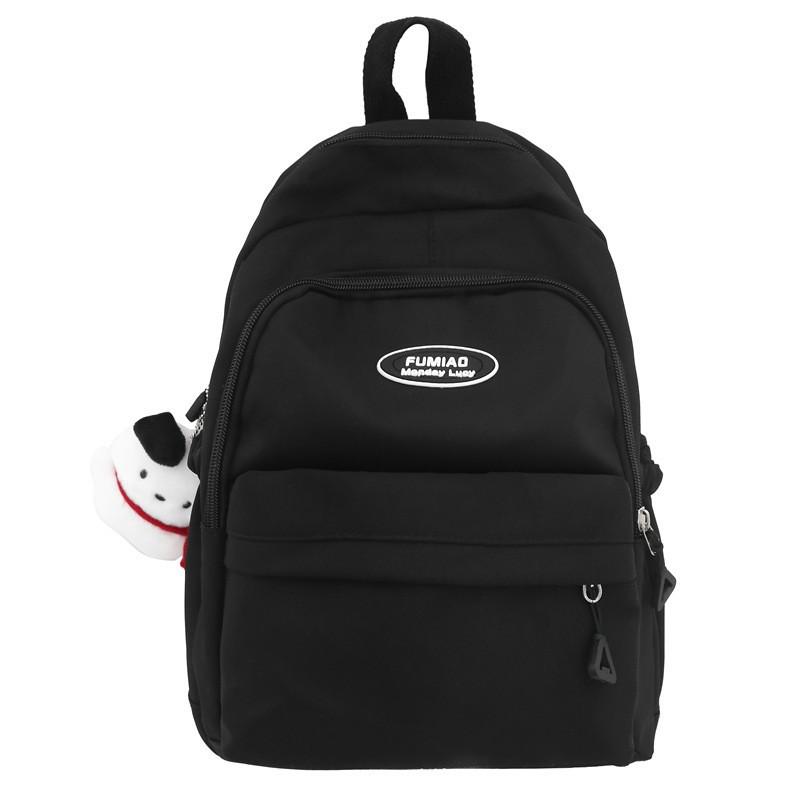 Однотонный маленький свежий студенческий рюкзак 2024 Новый вместительный школьный рюкзак для учеников средней школы