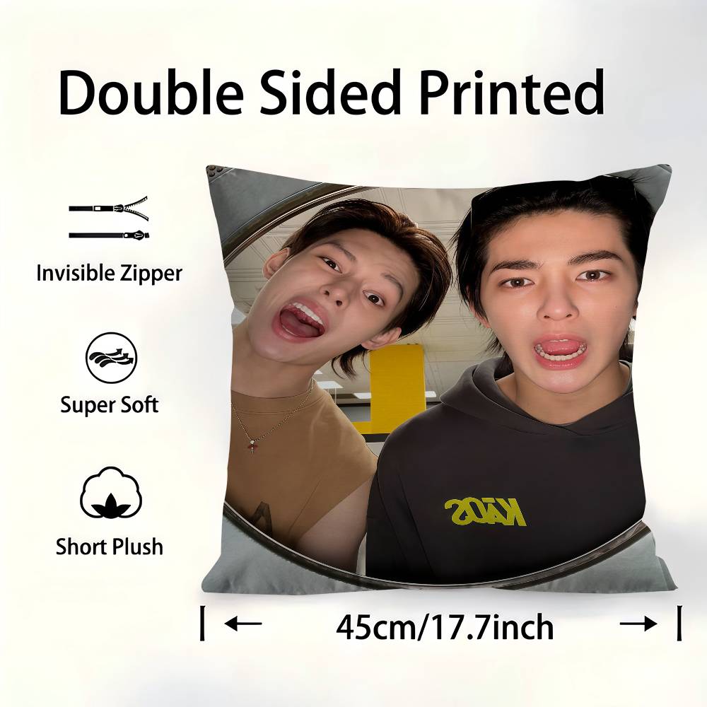 KPOP BOY HOT CCORTIS Personalized Pillow Dust Cover Bedroom Kids Party Decoration Pillowcase Birthday Children Gift