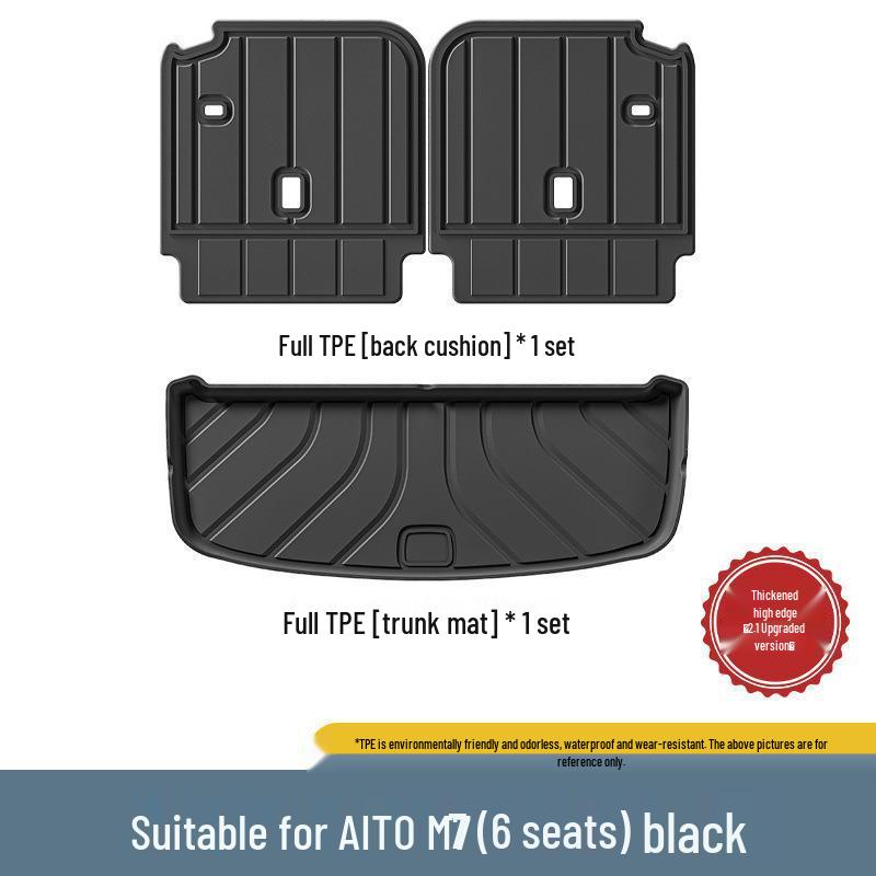 AITO M9/M7 Trunk Mat: TPE Waterproof, Wear-Resistant Protection for Car Interior