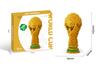 Bausteine Fußballmodell, STEM Lernspielzeug, Weltcup Geschenk für Kinder und Erwachsene, Sammlerset