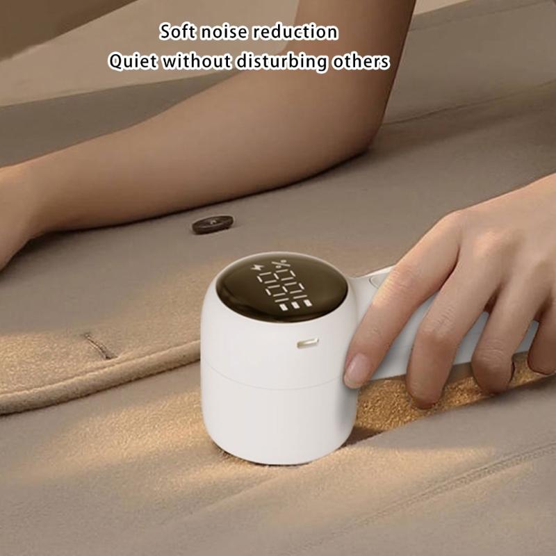 Small Rechargeable Pills Remover with 3 Speed Setting Digital LED Display for Travel Home Safely Removes Fuzz Fabrics