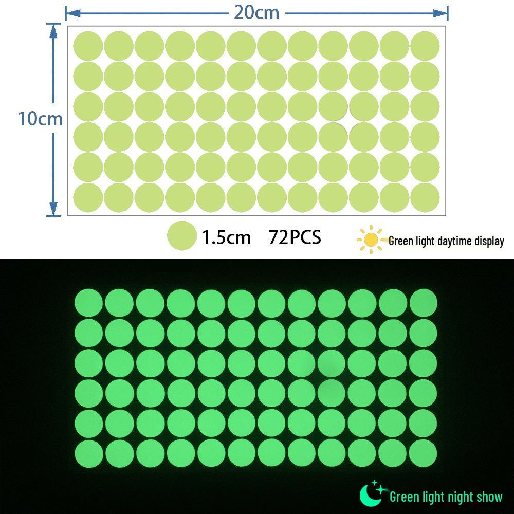 392 Glow-in-the-Dark Kids' Room DIY Wall Stickers - Self-Adhesive Luminous Dots for Decorative Switches