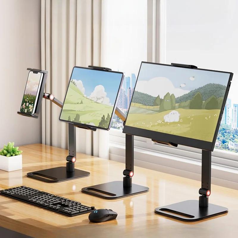 Universal Monitor Stand, Desk Holder for 12-17.3" Displays, VESA Mount, Expandable Base, Vertical Screen Folding