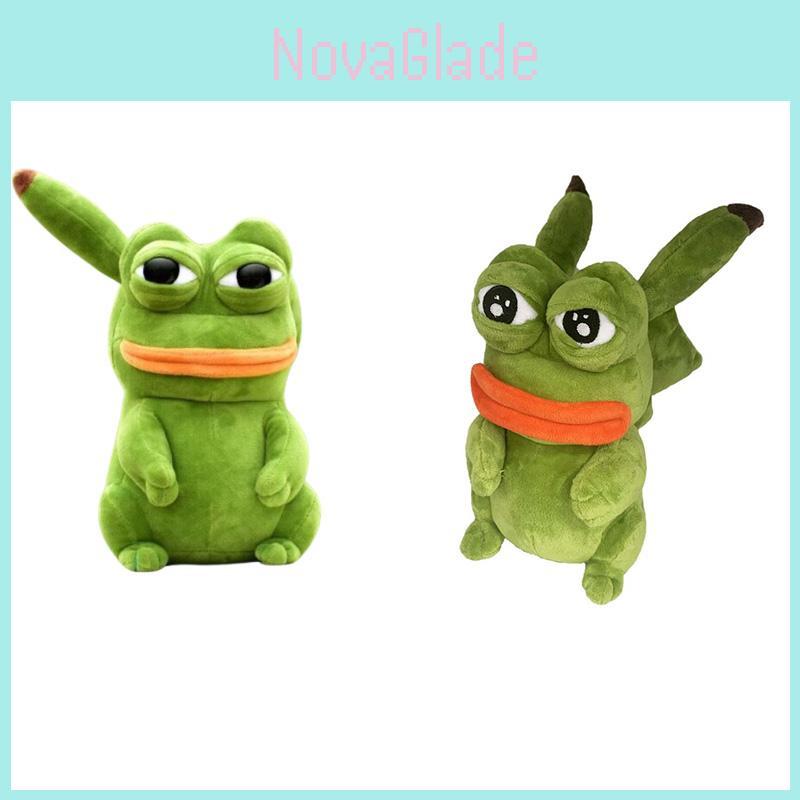 Weiches Plüschfrosch Kuscheltier Pepe Der Frosch Traurig Kawaii Zimmerdeko Spielzeug