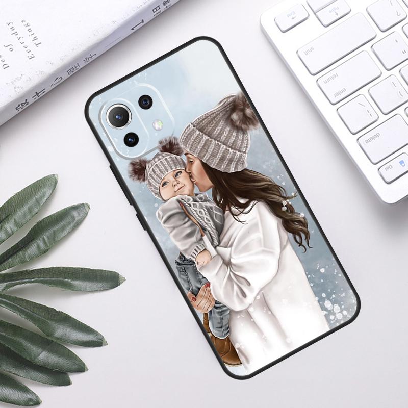 

Mom Daughter Girl Son Dad Case For POCO F5 X3 X5 Pro F3 F4 GT M5s C40 Back Cover For Xiaomi 13 12 Lite 11T 12T Pro 12X POCO X5 Pro