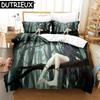Hu Tao Genshin Impact Gra 3D Poszwa na kołdrę Zestaw pościeli Kołdra Pościel Poszewki na poduszki Dekoracja domu Pojedynczy Podwójny Bliźniaczy Król Królowa