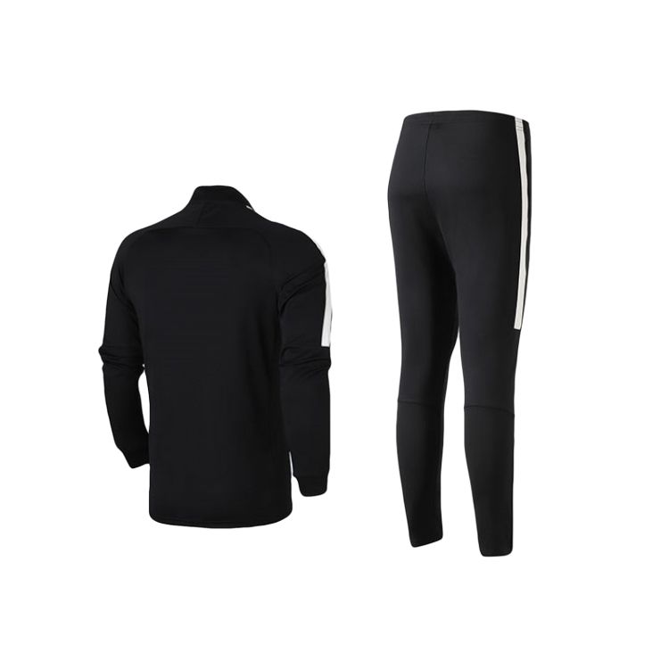 Nike Stand Collar Zipper Long Sleeve Jacket Moisture Wicking Quick Dry Long Pants Casual Sports Suit Men Suit 844328-010