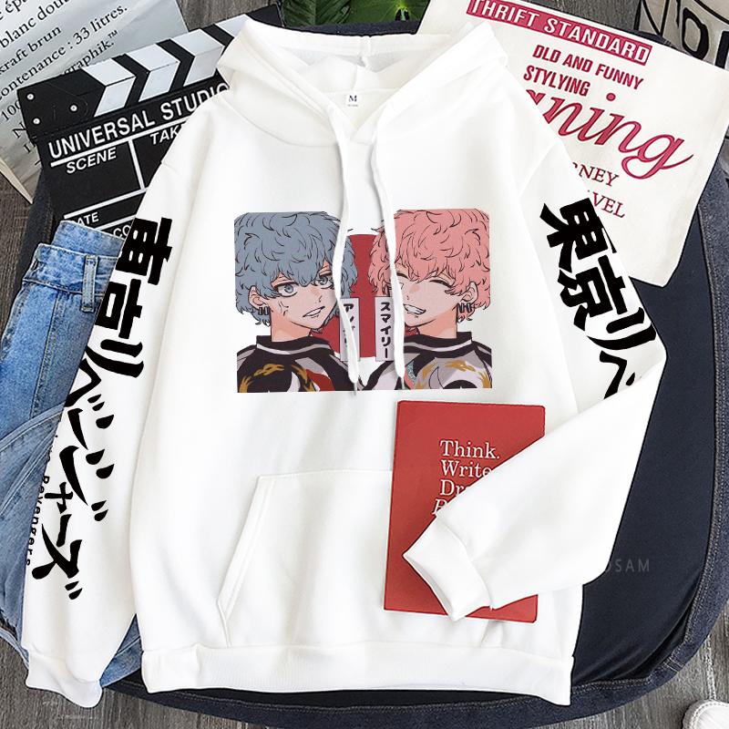 Anime Tokyo Revengers Nahoya Kawata Souya Kawata Kawaii Printed Hoodies Casual Men Women Winter Long Sleeve Sweatshirts