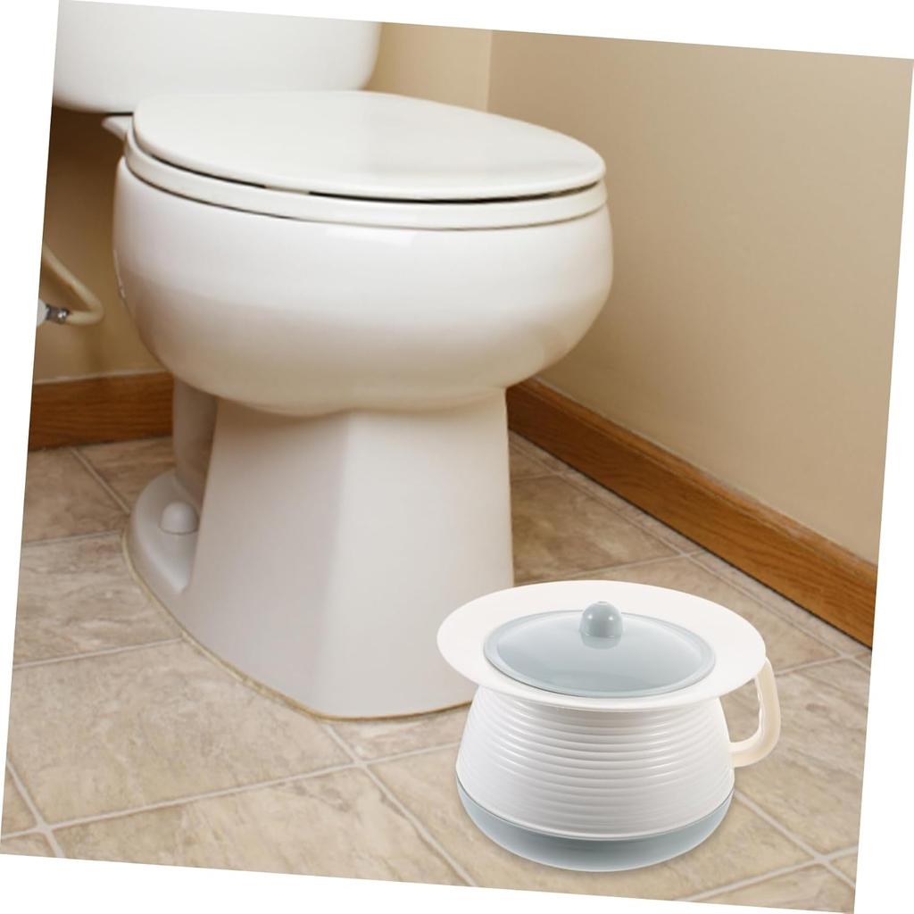 Homoyoyo Chamber Pot for Adults and Women with Lid - Portable Pee Pot and Urine Bucket with Handle - Ideal for Emergencies Camping and Bedside Use