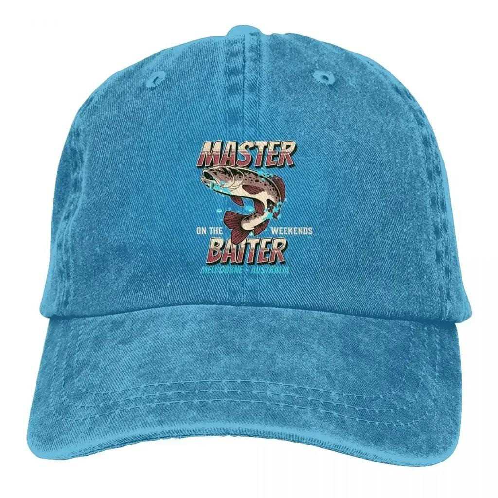 Washed Unisexs Baseball Cap Fishing Melbourne Australia Trucker Snapback Caps Dad Hat Master Baiter Golf Hats