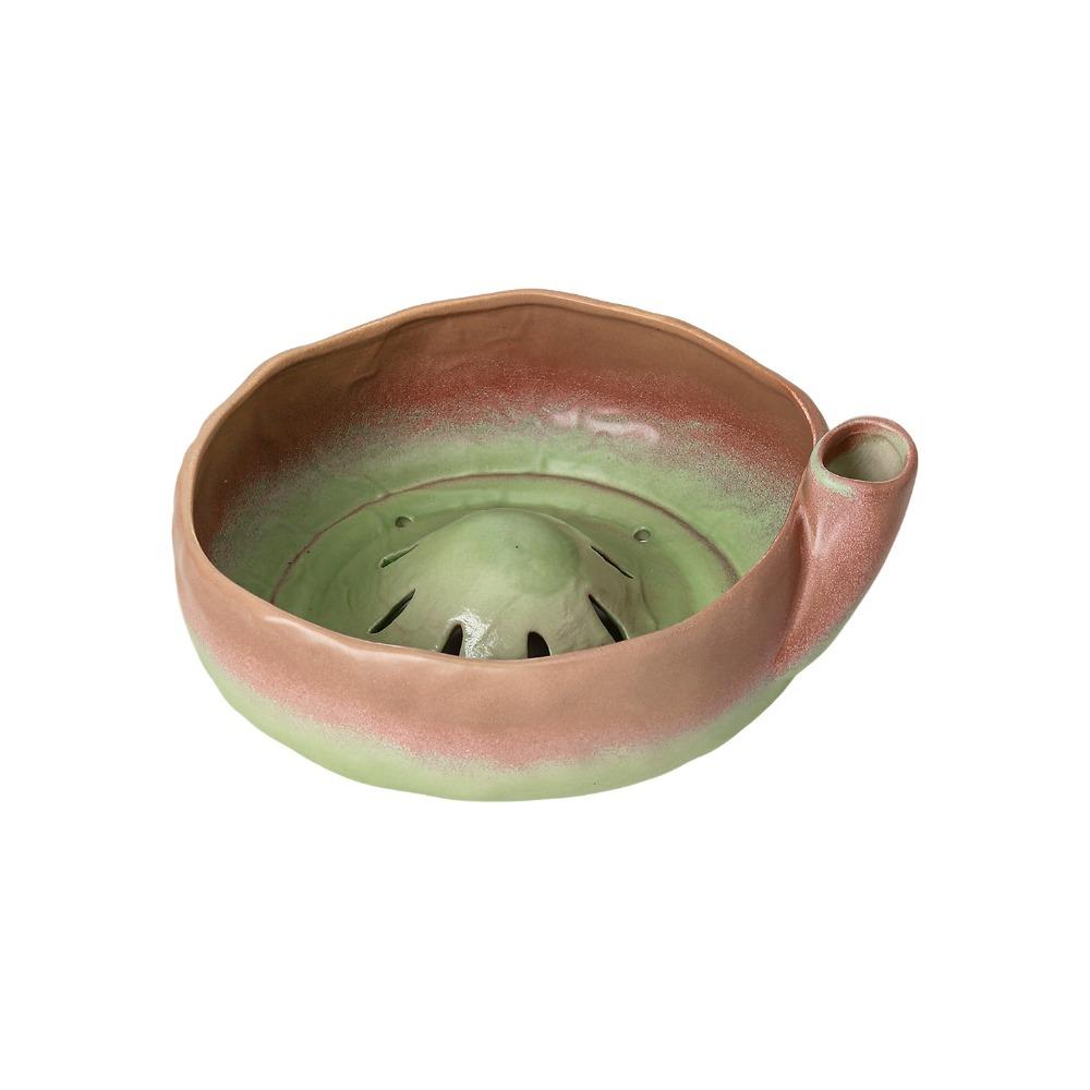 Self-Spinning Ceramic Berry Colander Bowl Easy-clean Berry Swirling Rinse Basin  For Fruits