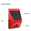 Solar Alarm Lamp Remote Control Security Alarm Motion Sensor Alarm Siren PIR Motion Sensor Detector For Home Yard Outdoor