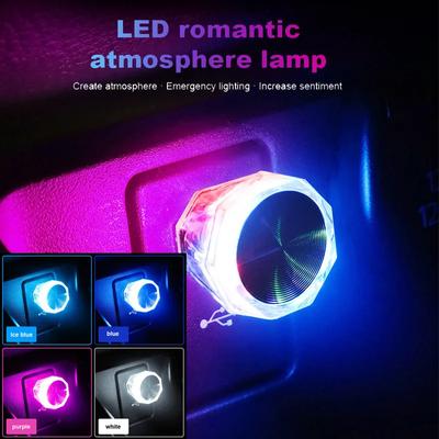 Mini USB Car Light LED Atmosphere Auto Ambient Nightlight Neon Interior Lamp Emergency PC Mobile Power Charging Book Light