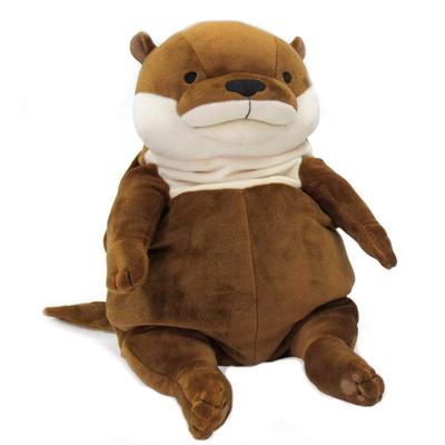 Shinada Global Mochi Series Mochi Otter Brown (L) 22 X 22 X 30cm Plush Toy Otter Animal MOKW-0350B