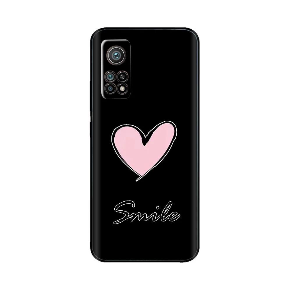 Etui na telefon Xiaomi Mi 10T Etui Butterfly Heart Miękkie etui z płynnego silikonu dla Xiaomi Mi 10T Pro Mi10T Pokrowiec dla Xiaomi 10T Pro